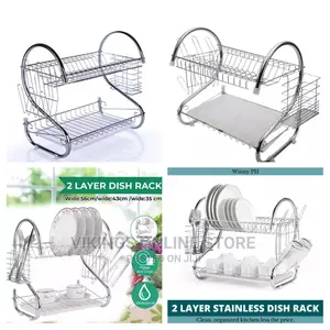 2 Tier Steel Dish Rack