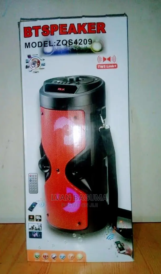 Tube Shaped Portable Bluetooth Speaker - Size 16 X 7 Inches.