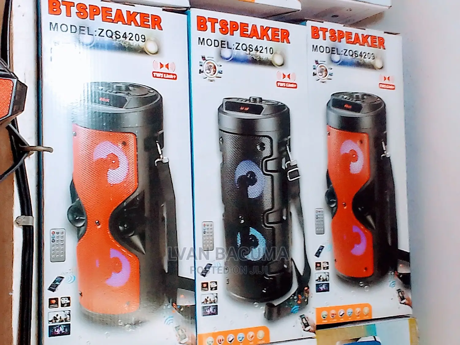 Tube Shaped Portable Bluetooth Speaker - Size 16 X 7 Inches.