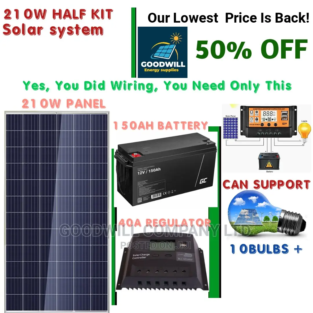 210w Solar Kit (Half Kit)