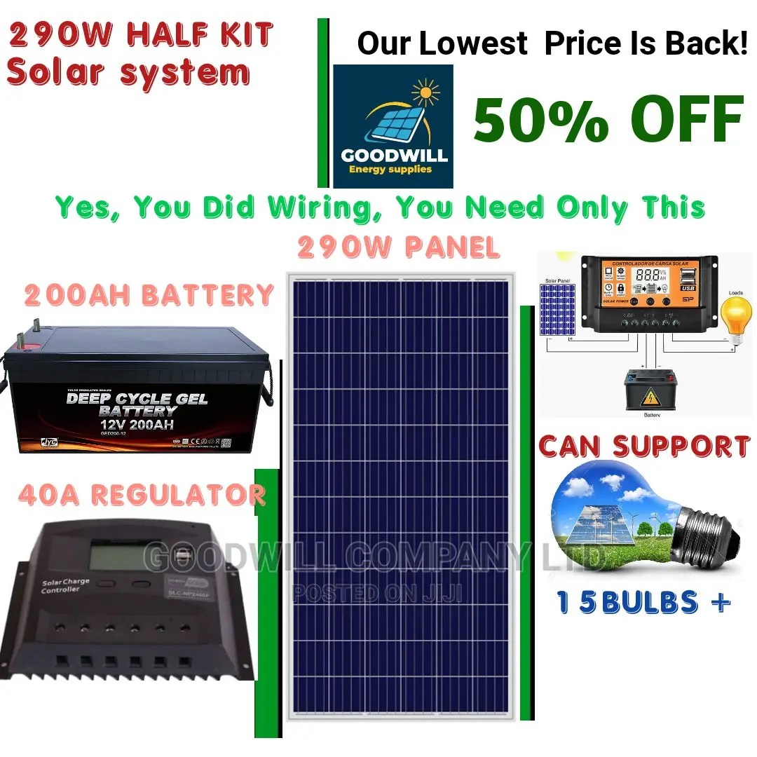 290w Solar Kit (Half Kit)