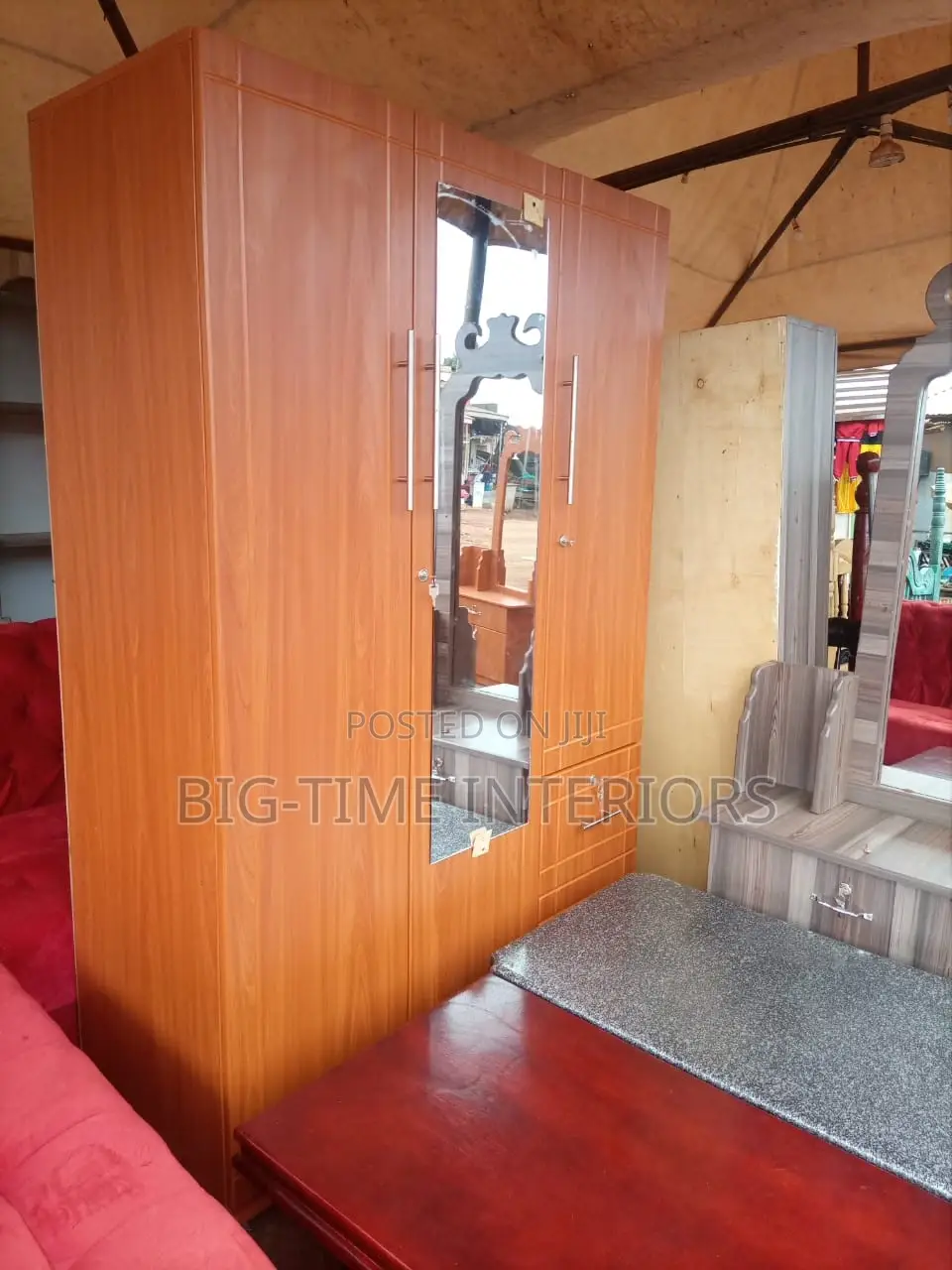 Wooden Triple Wardrobe