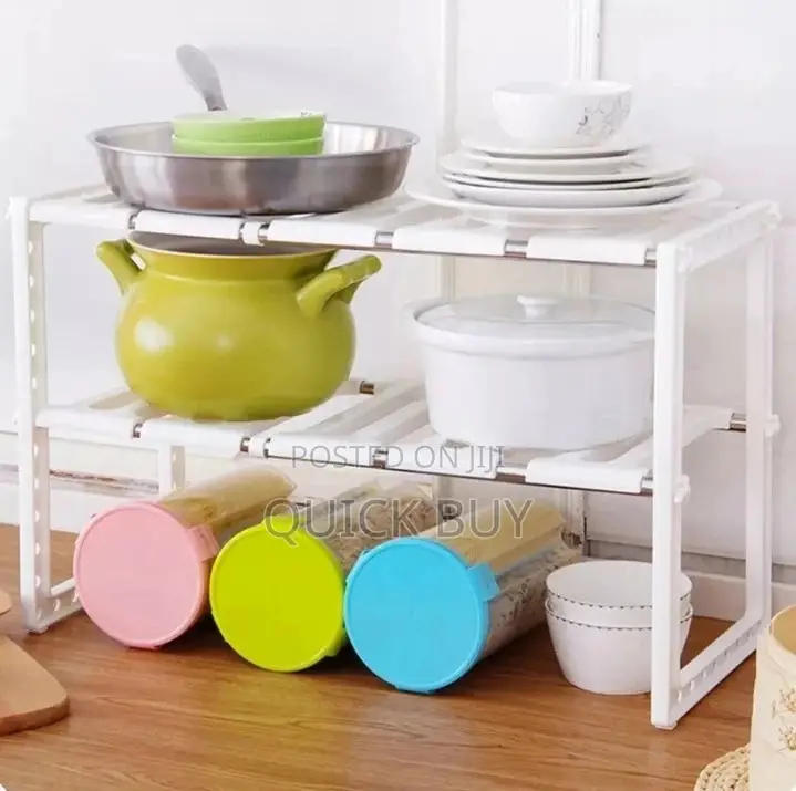 2 Tier Expandable Kitchen Organiser Rack