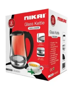 Nikai Electric Glass Kettle 1.7 Litres