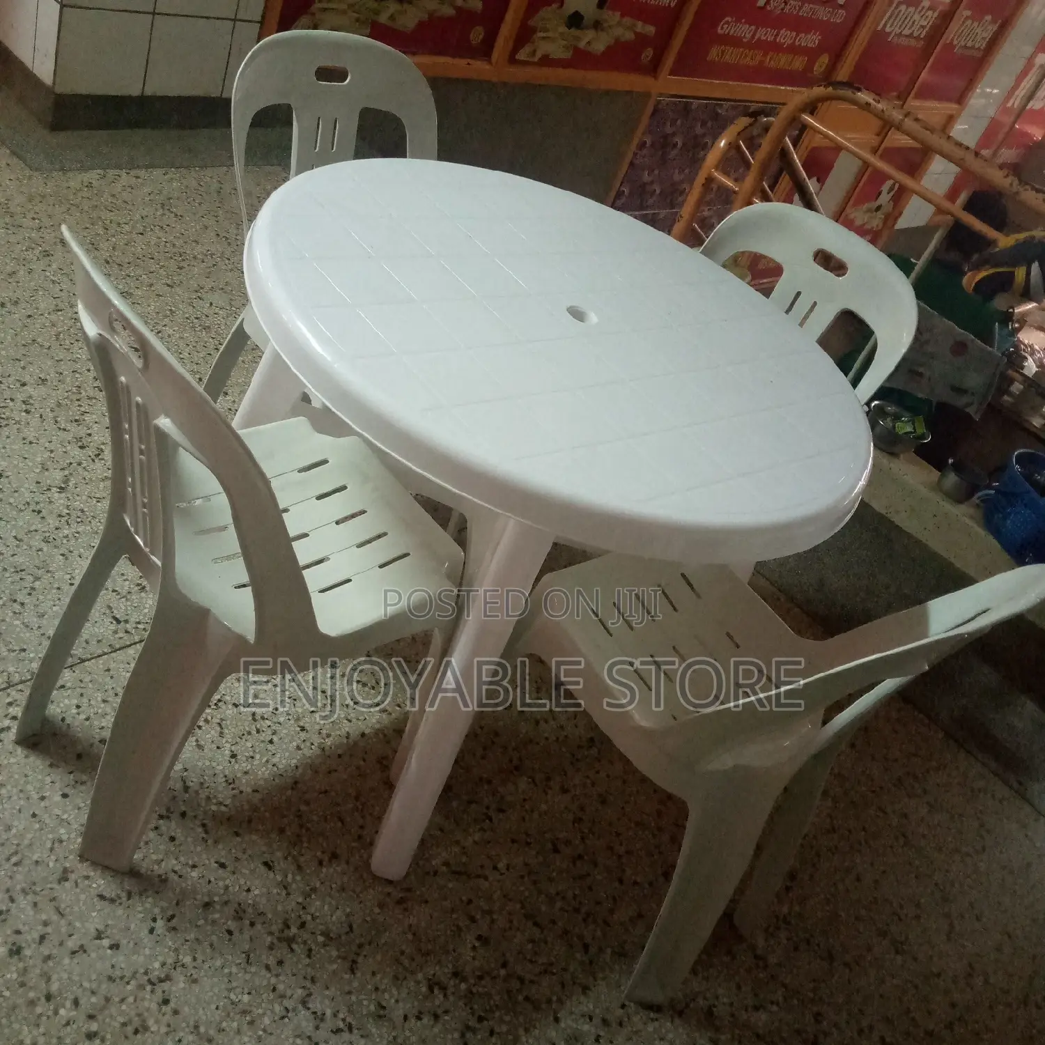 Plastic Chairs Table Set