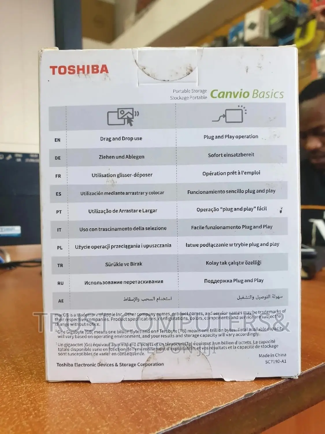 2TB External Hdd (Hard Drive) Toshiba