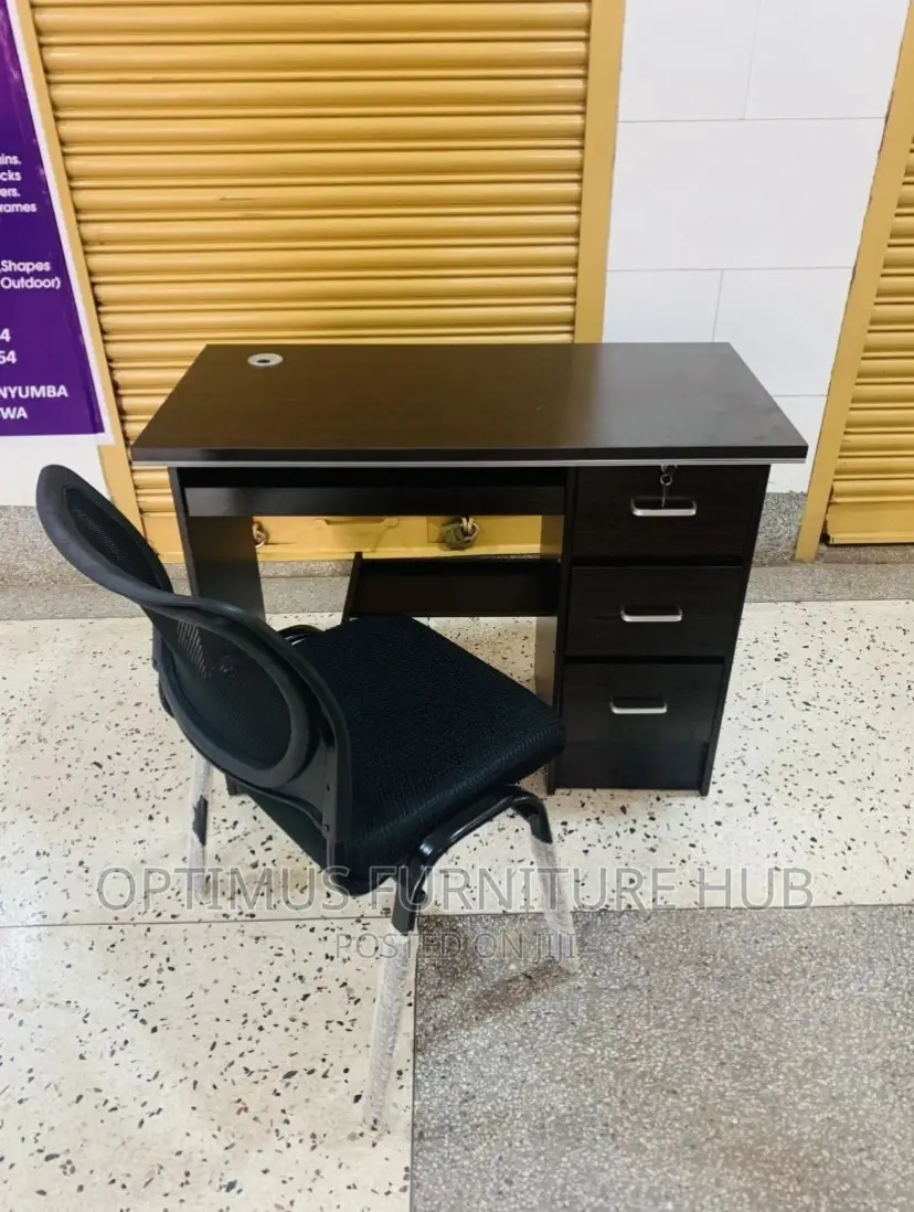 Computer Desk and Visitor Chair