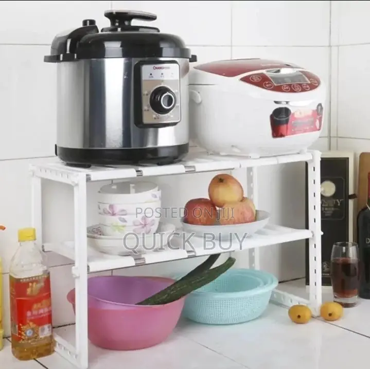 2 Tier Expandable Kitchen Organiser Rack