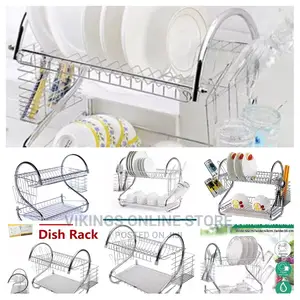 2 Tier Stainless Steel Dish Rack