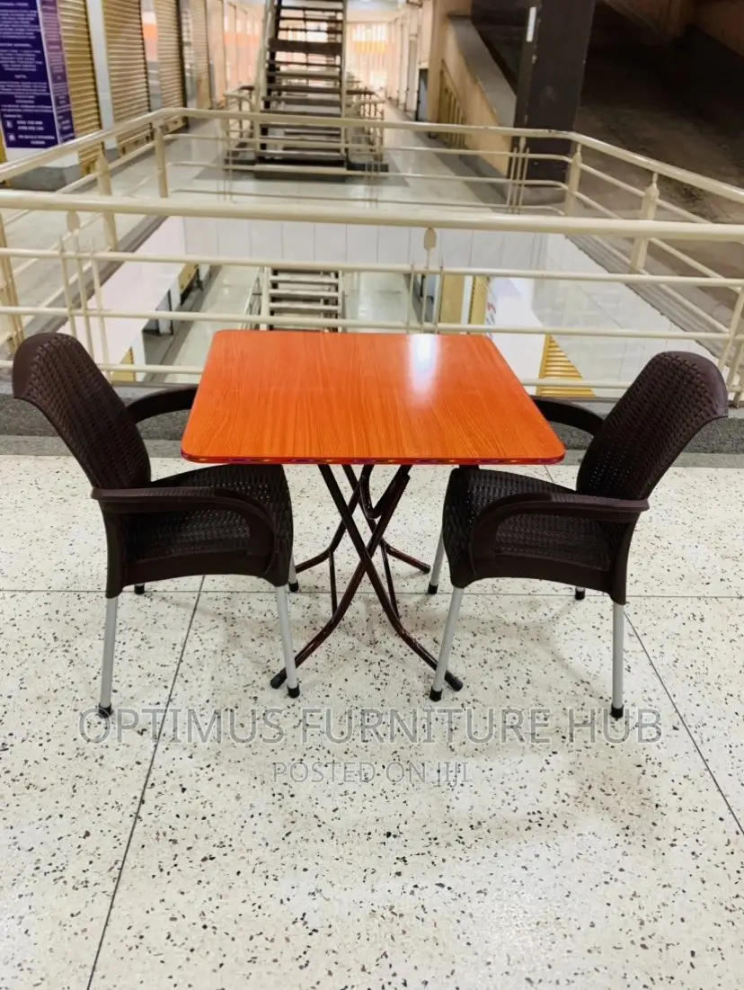 Square Foldable Table and 2 Chairs
