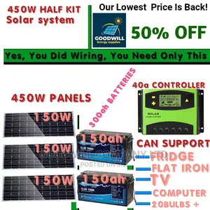 450w Solar Kit (Half Kit)