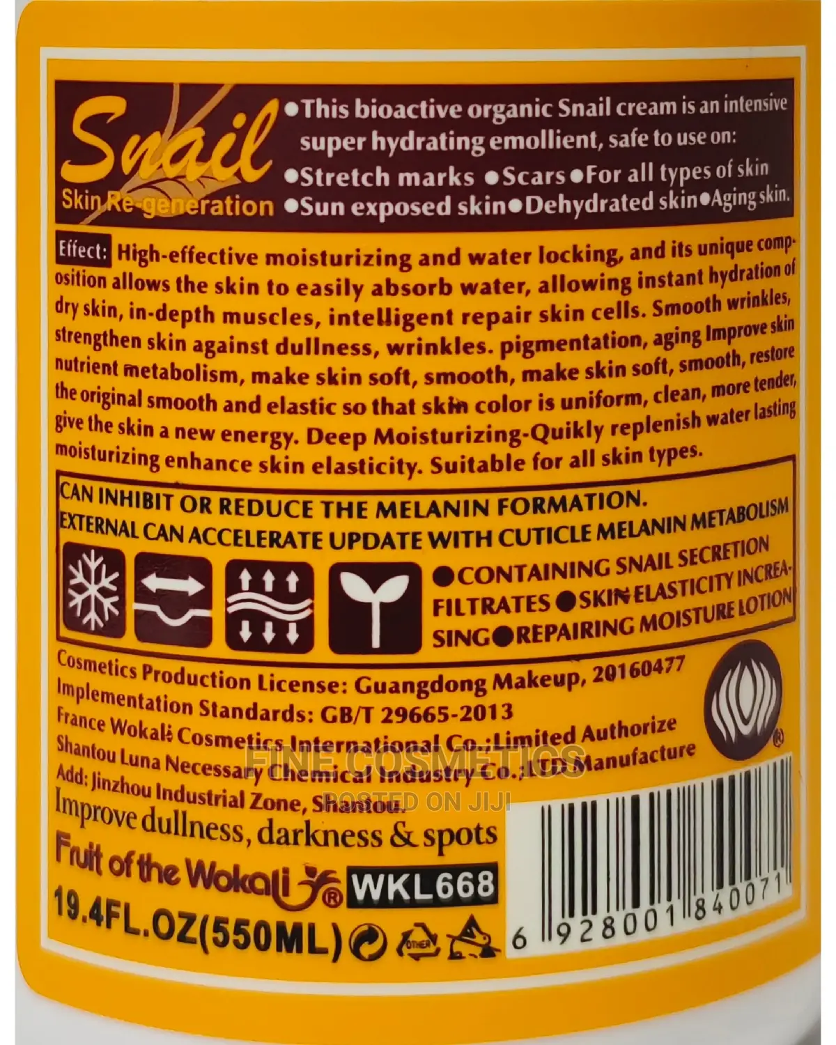 ORIGINAL Snail Repairing Lotion for Dull Dark Skin 500ml