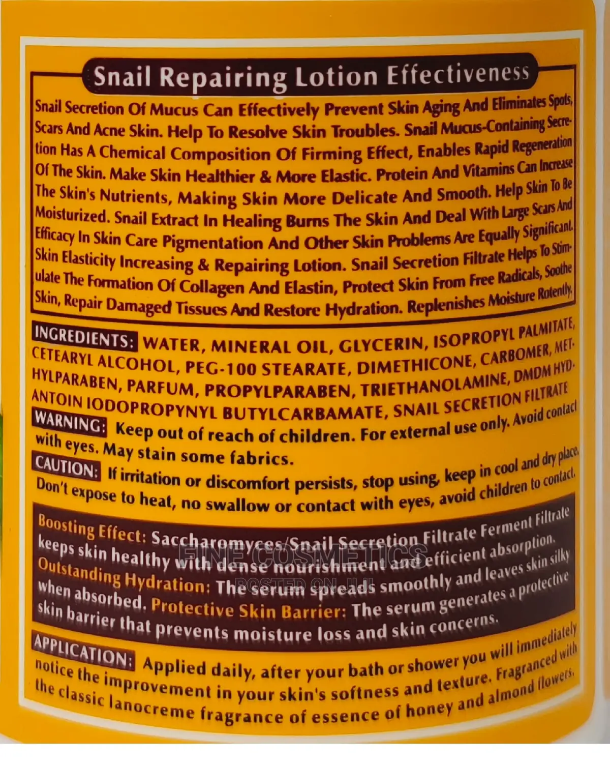 ORIGINAL Snail Repairing Lotion for Dull Dark Skin 500ml