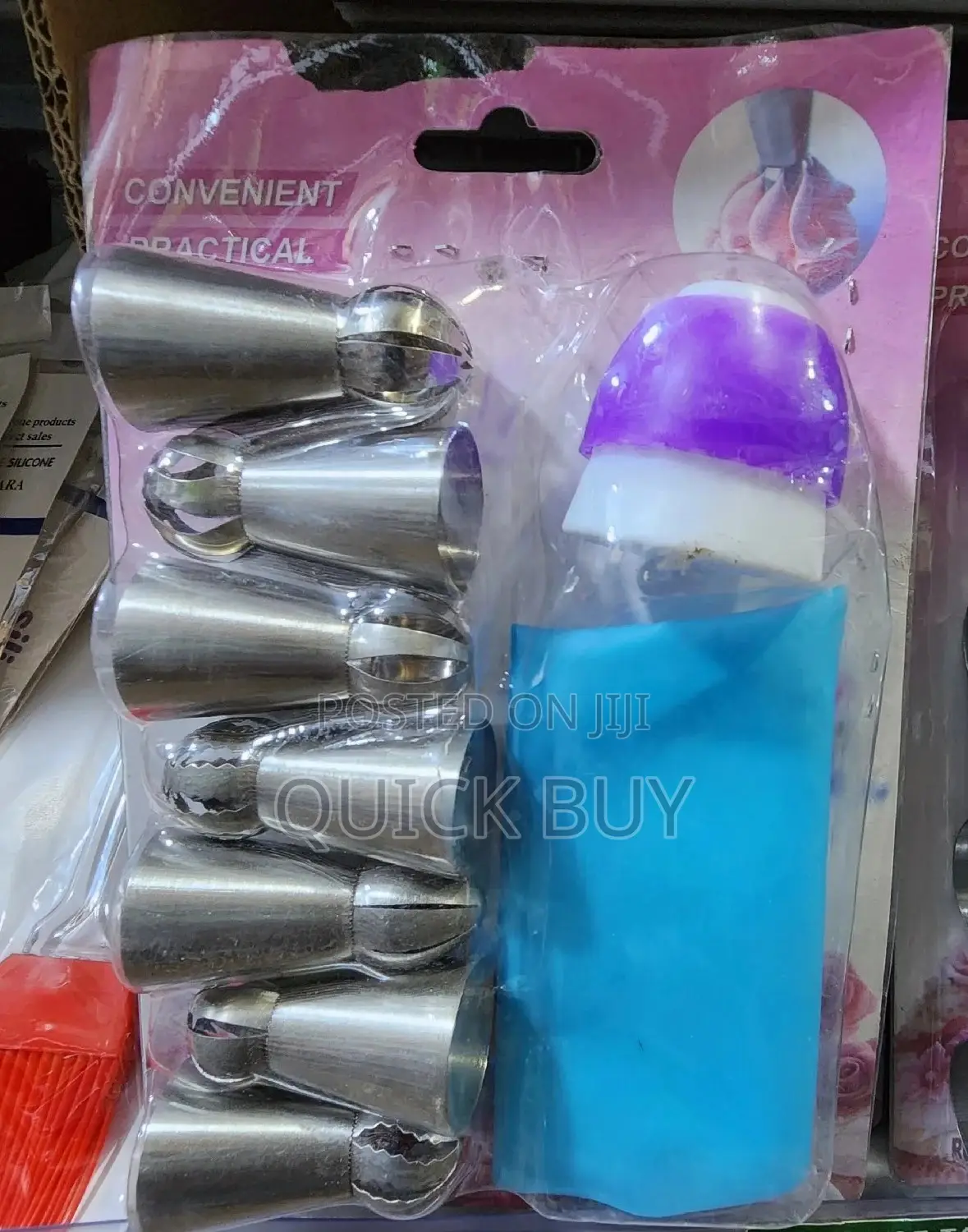 7 Icing Piping Nozzles Cream Cake Decorating Tools