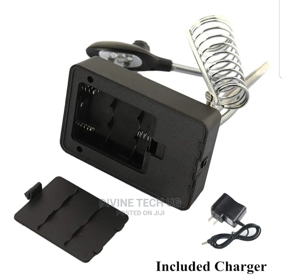 Magnifier Station With Led Lights Auxiliary Clamp