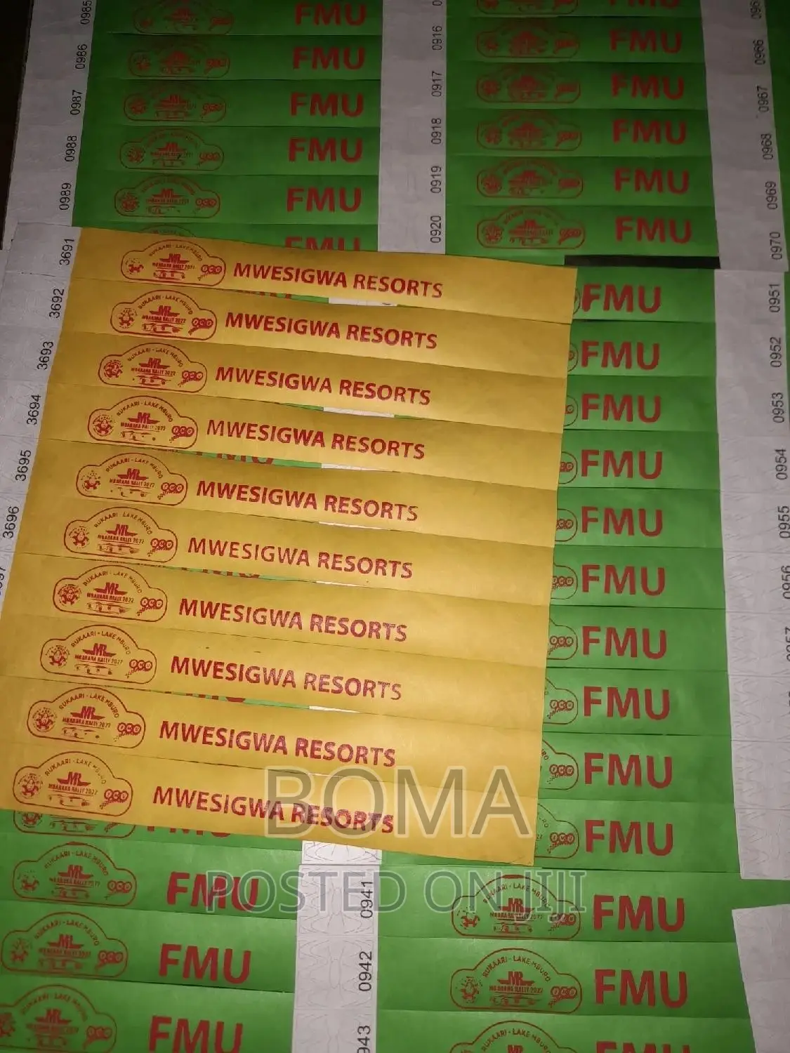 Event Wristbands Tyvek Material