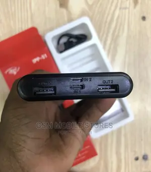 10000mah Super Slim ITEL Power Bank - Black
