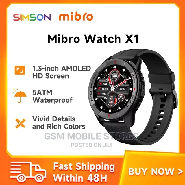 Mibro X1 Smartwatch Men Women Amoled Screen 5-Atm Waterproof