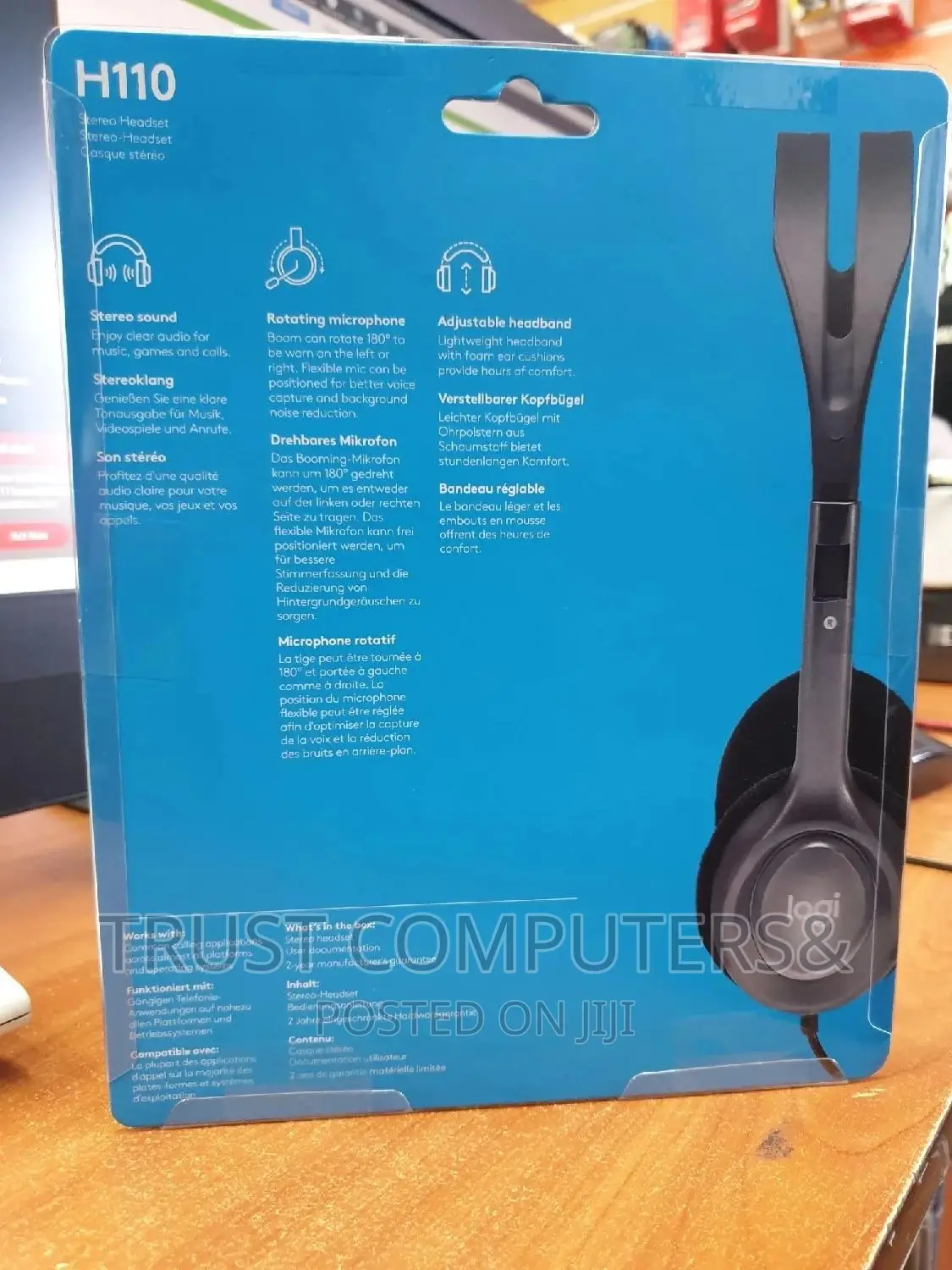 Logitech H110 Adjustable Headphone 2pin
