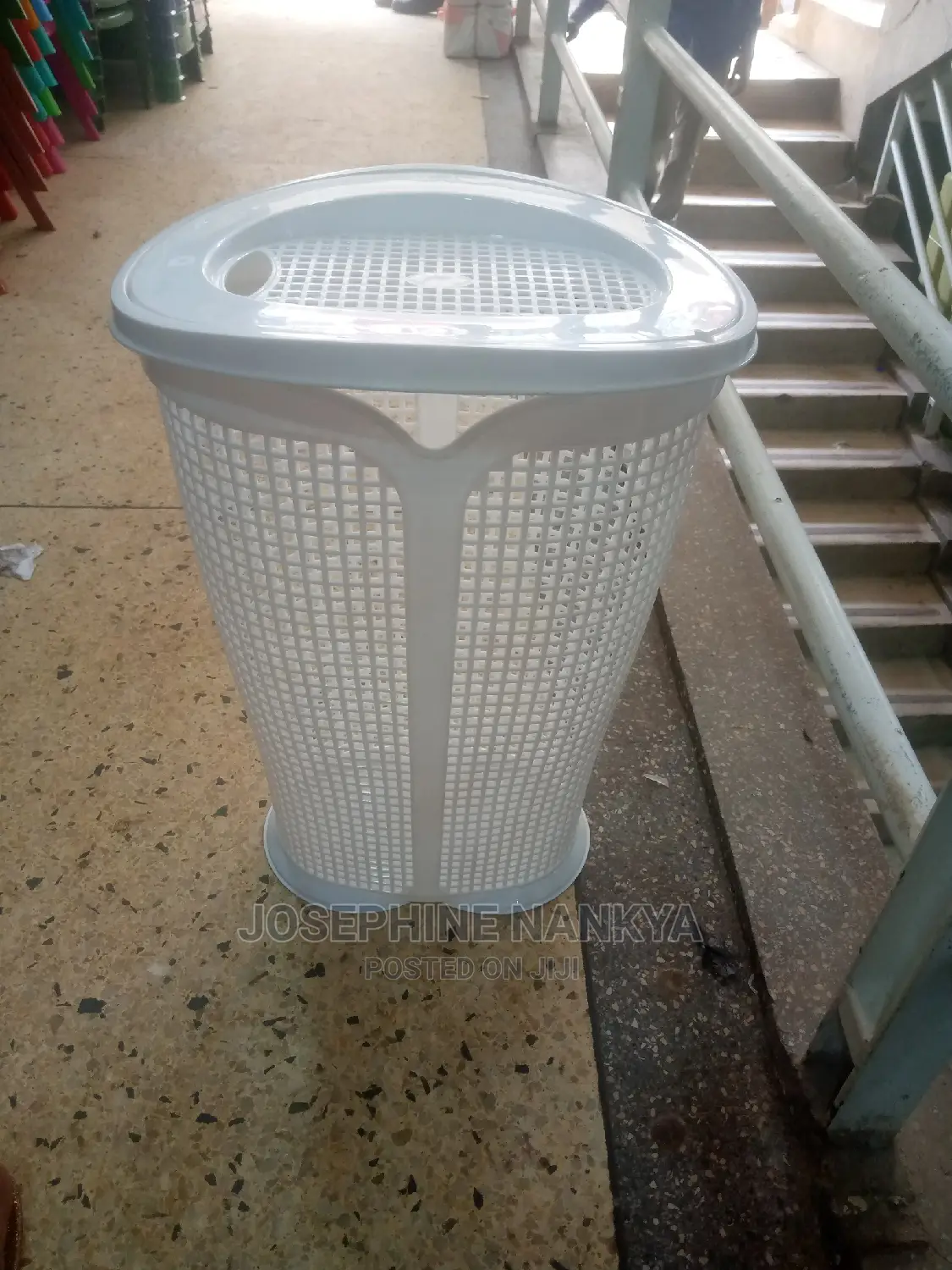 Plastic Waste Paper Basket With Cover