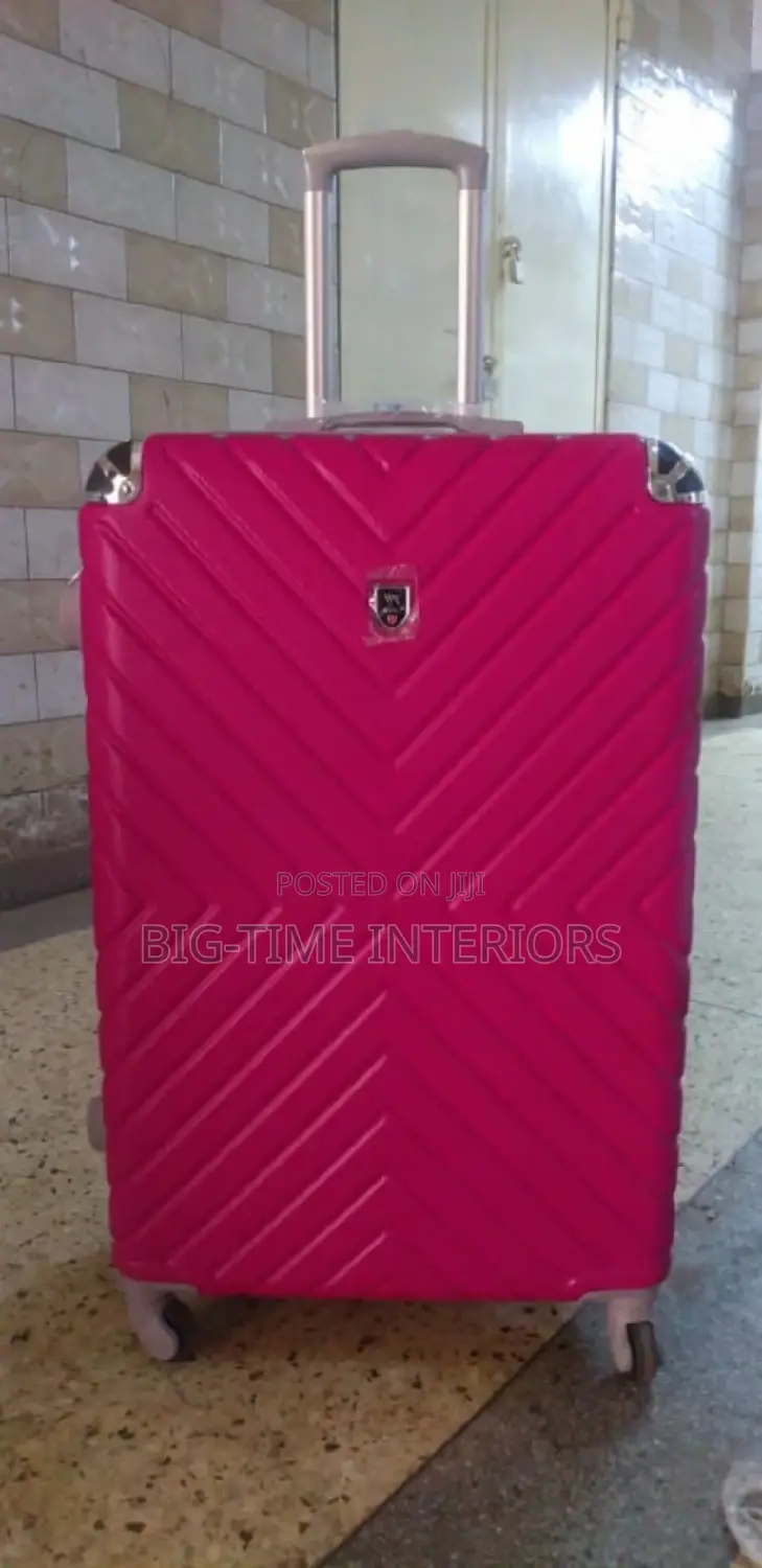 Pink Plastic Suitcase Medium