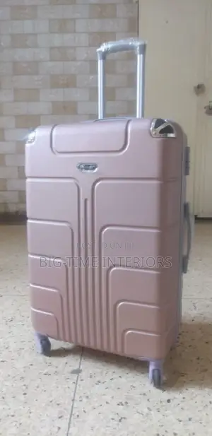Large Brown Plastic Suitcases