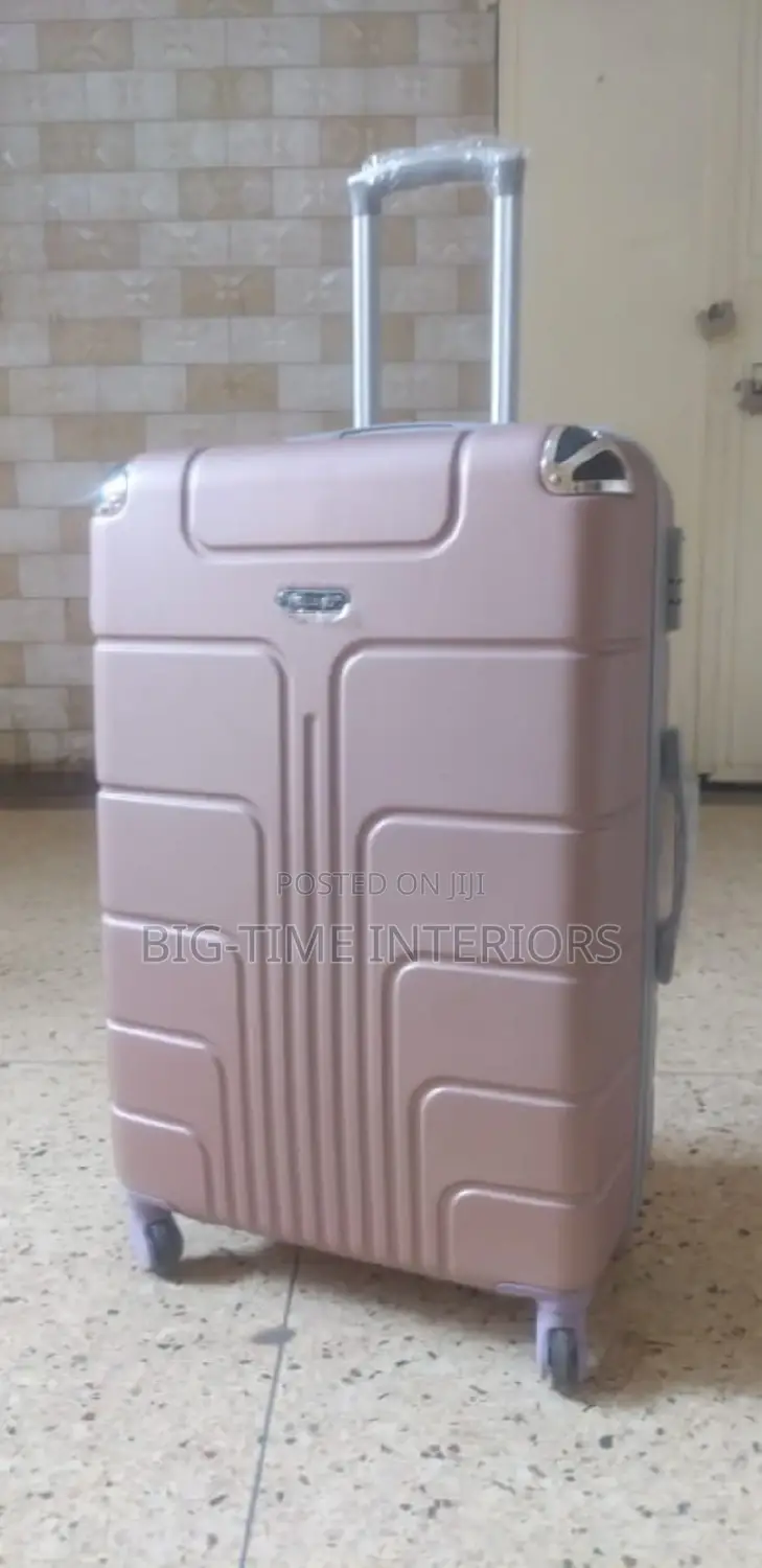 Large Brown Plastic Suitcases