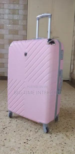 Large Brown Plastic Suitcases