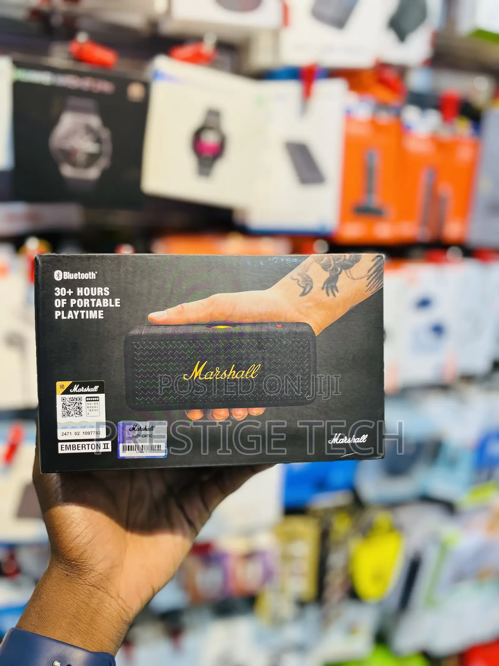 Marshall Emberton 2 Portable Speaker With 30+ Hours Playtime