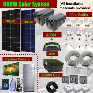 600W Solar System (400ah Battery)