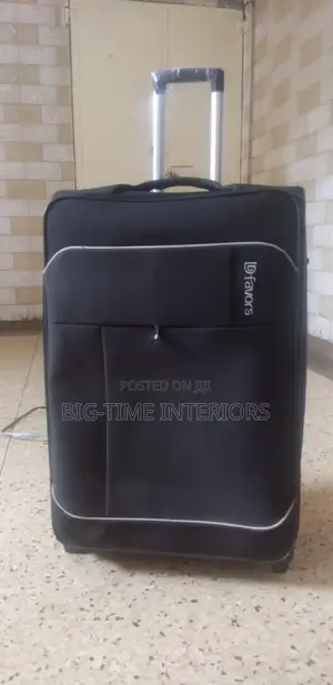 Dfavors Fabric Medium Black Suitcases