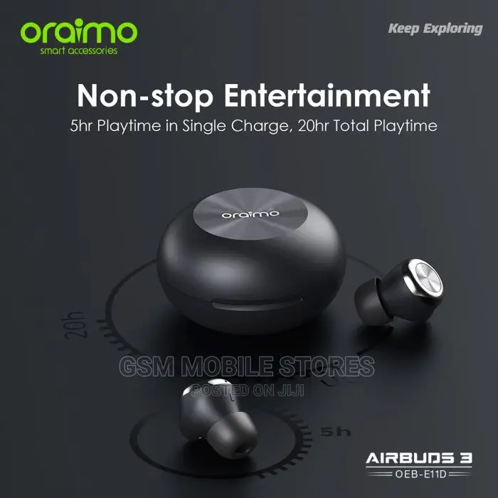 Oraimo Air-Buds 3 Powerful Bass IPX7 True Wireless Earbuds