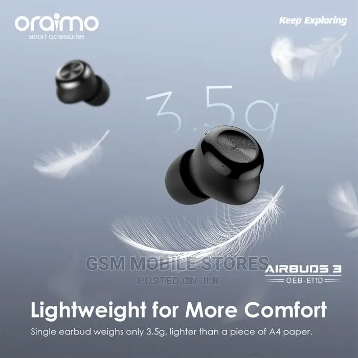 Oraimo Air-Buds 3 Powerful Bass IPX7 True Wireless Earbuds