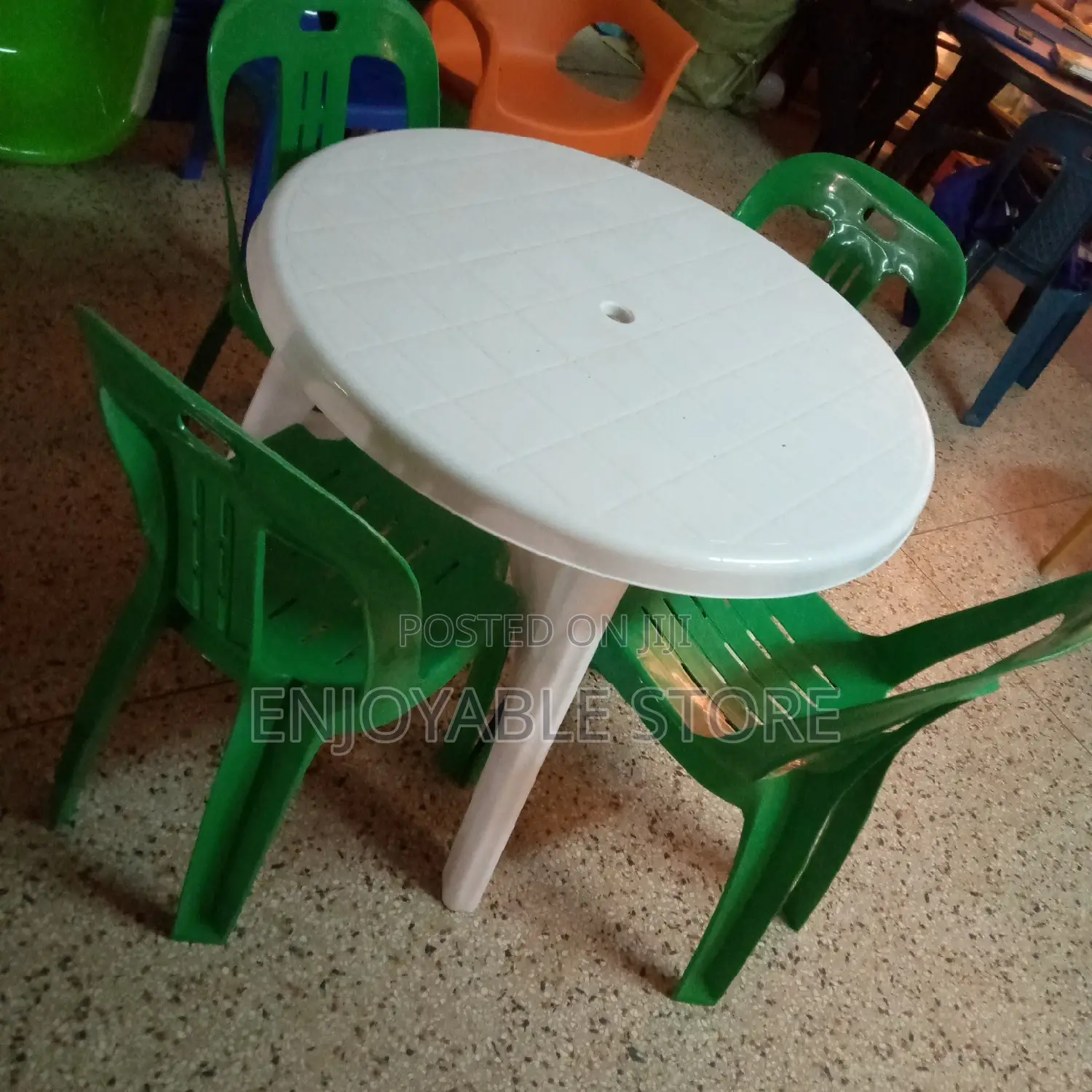 Plastic Table Chairs Set