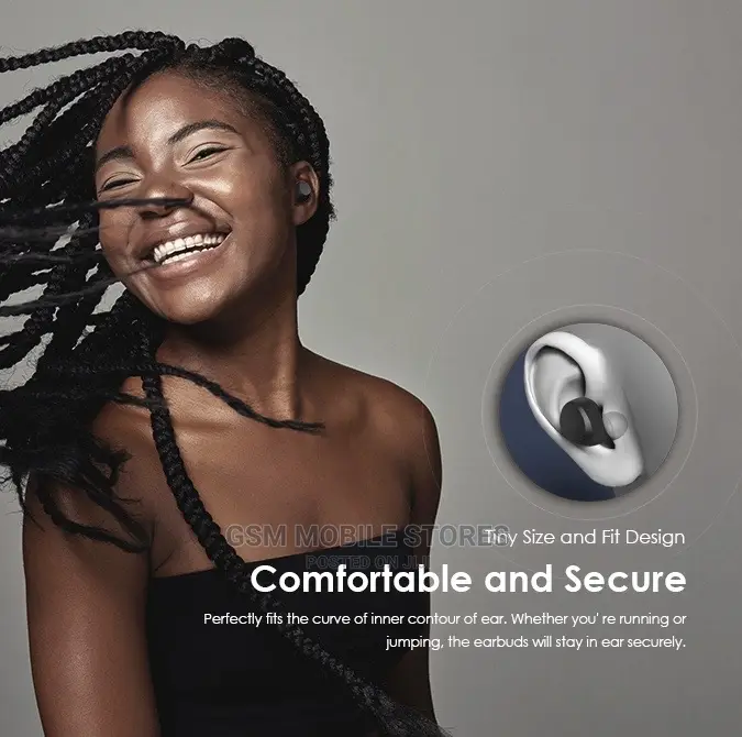 Oraimo Rock Stereo Super Bass True Wireless Earbuds - Black