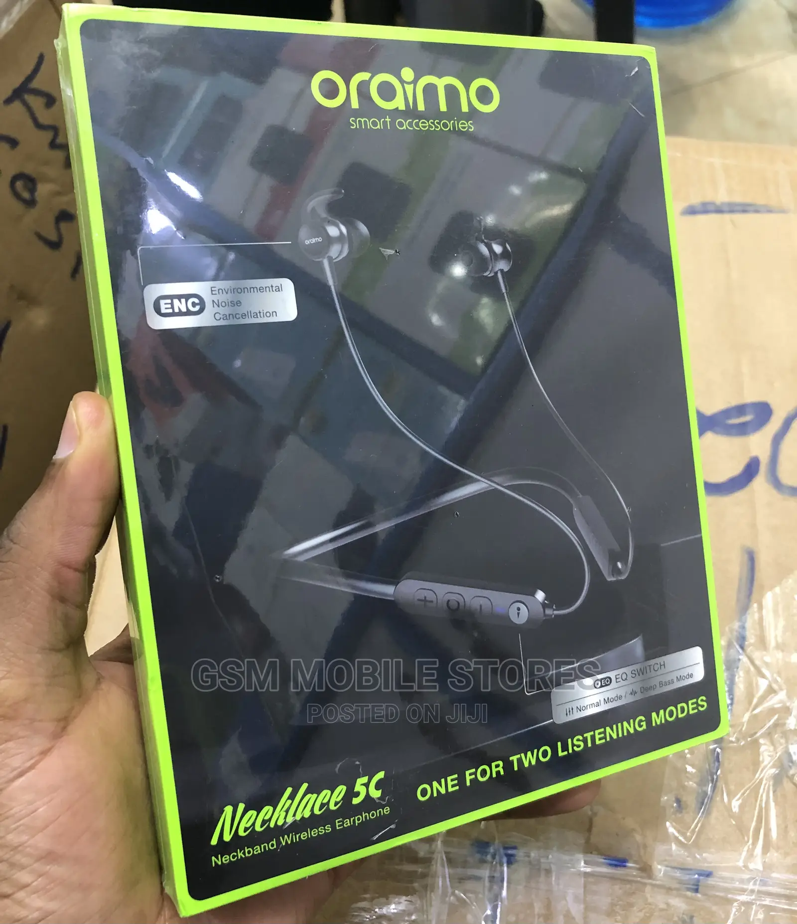 Oraimo Necklace 5C Neckband Wireless Earphone - Black