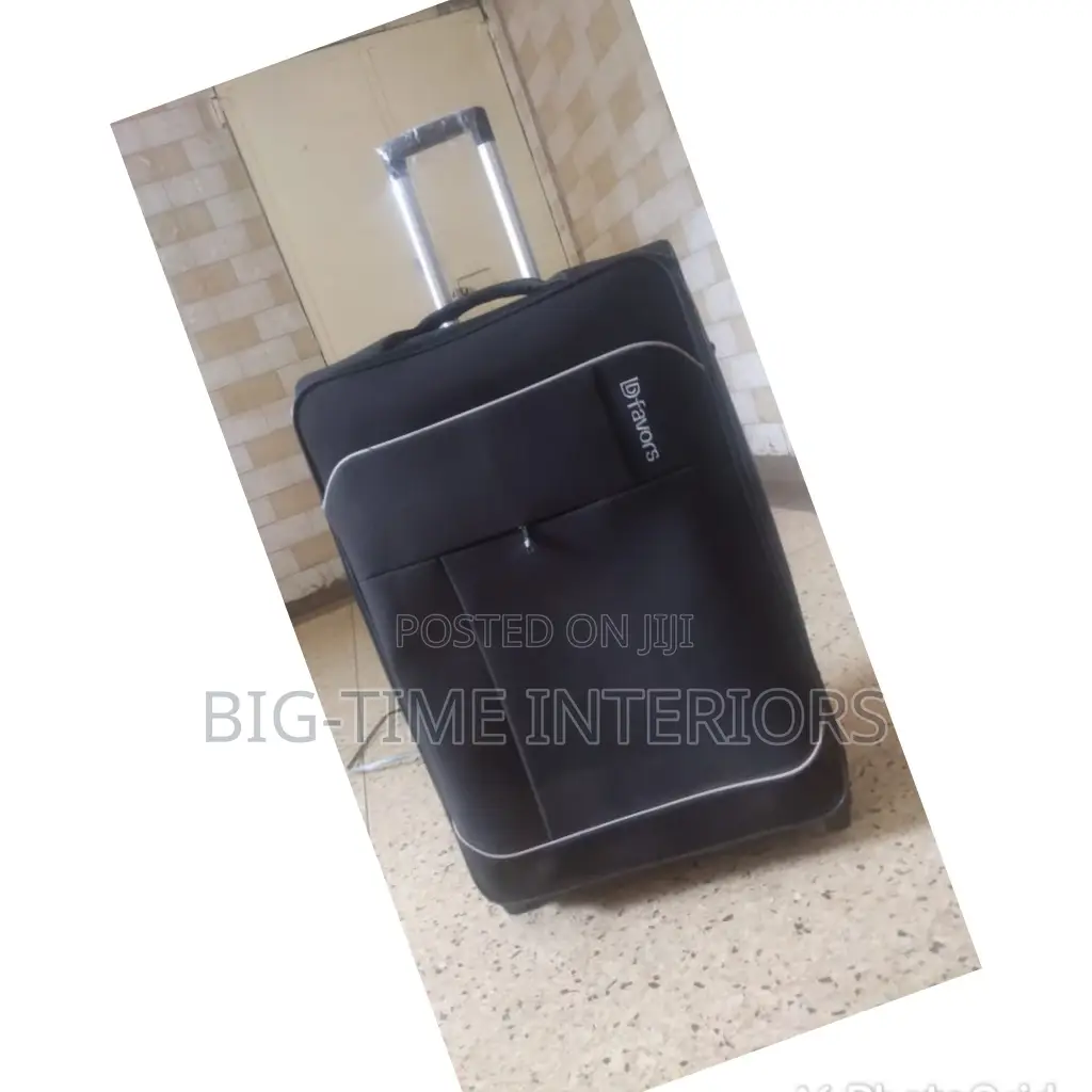 Dfavors Fabric Medium Black Suitcases