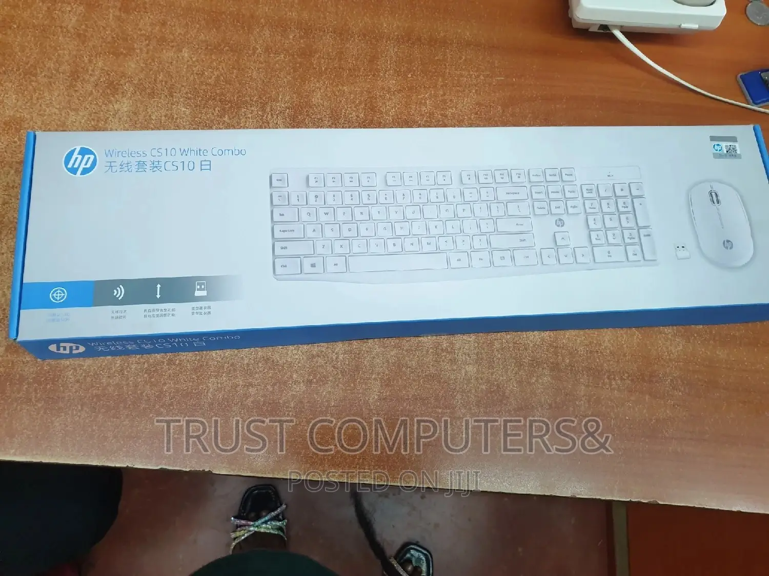 Hp CS10 Original Wireless Keyboard Combo White