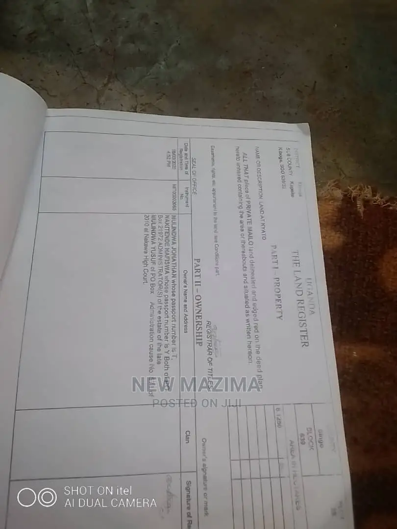 20 Acres With Ready Private Title on Sale Lwamata Kiboga