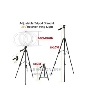 USB Chargere Selfie Ring Light With Tripod Stand