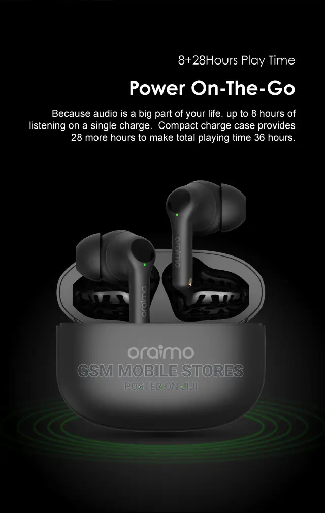 Oraimo Freepods 3 True Wireless Stereo Earbuds Black/White