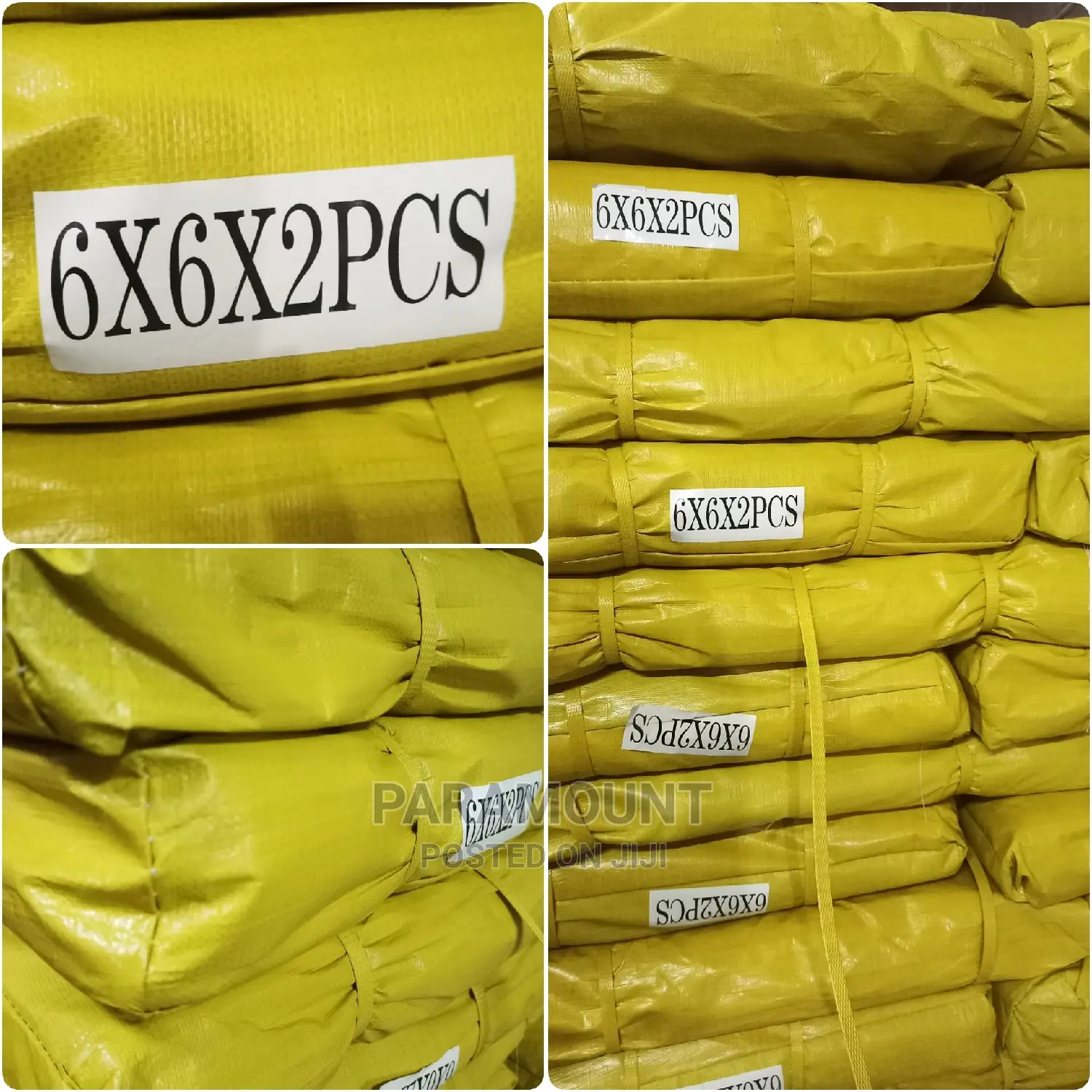 Yellow Tarpaulins (6mx6m)