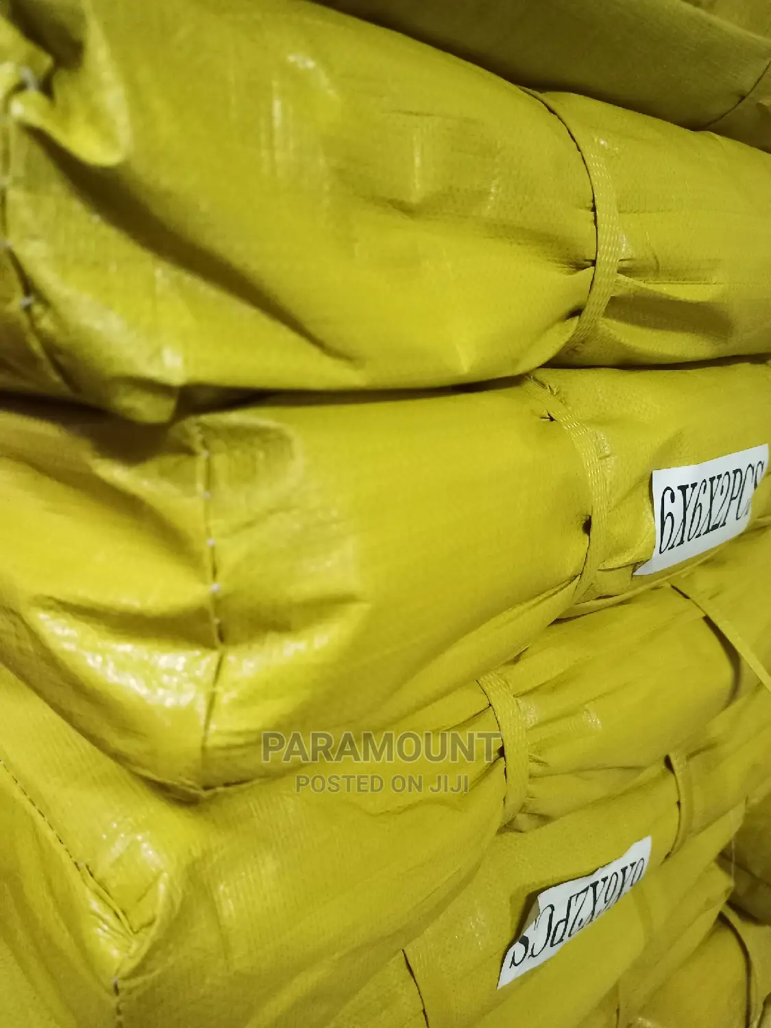 Yellow Tarpaulins (6mx6m)