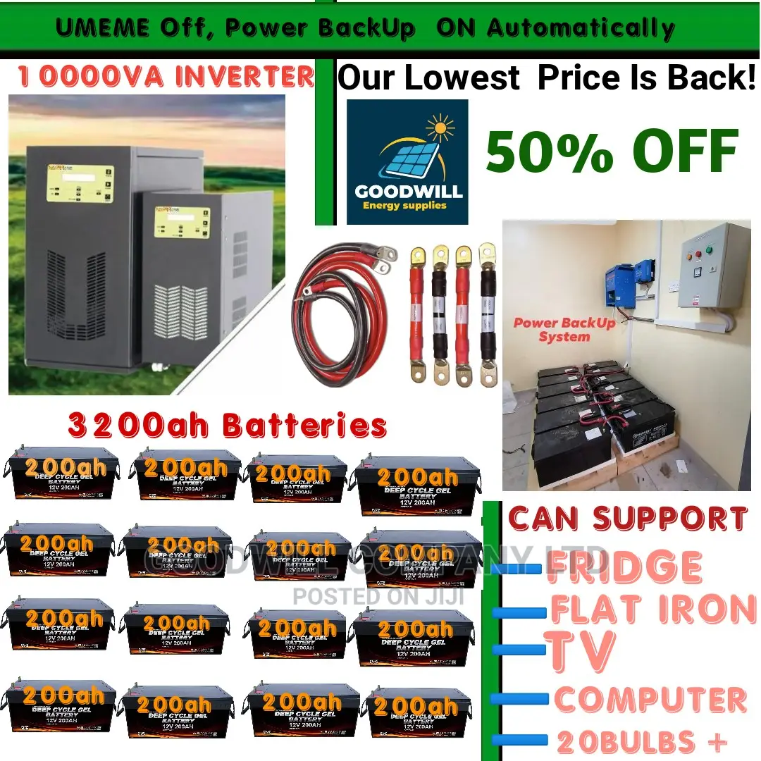 Power Backup System (3200ah Batteries 10000va Inverter)