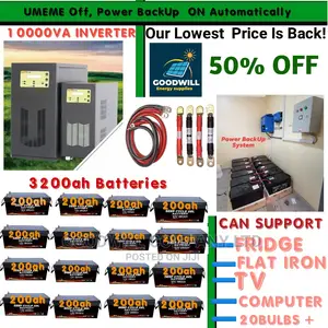 Power Backup System (3200ah Batteries 10000va Inverter)