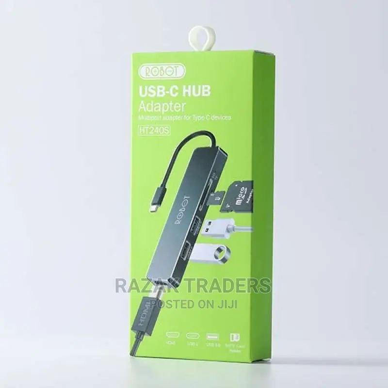 Robot HT240S USB C Hub Converter 5 in 1 Type C to USB 3.0