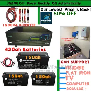 Power Backup System (450ah Batteries 1500va Inverter)