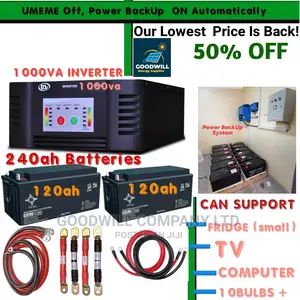Power Backup System (240ah Batteries and 1000va Inverter)