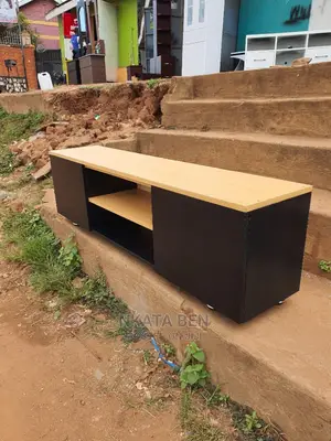 Black and Beach Coloured Tv Stand 5ft