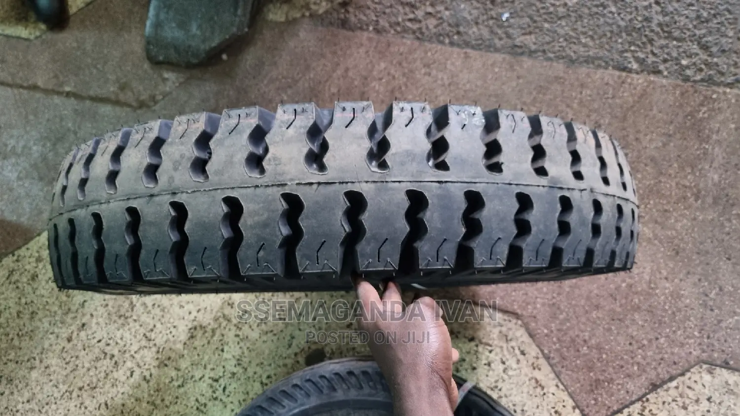 750r16 Mrf Mudgrip Behind